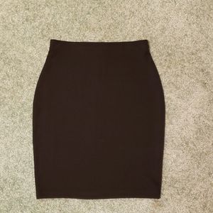 Black pencil skirt